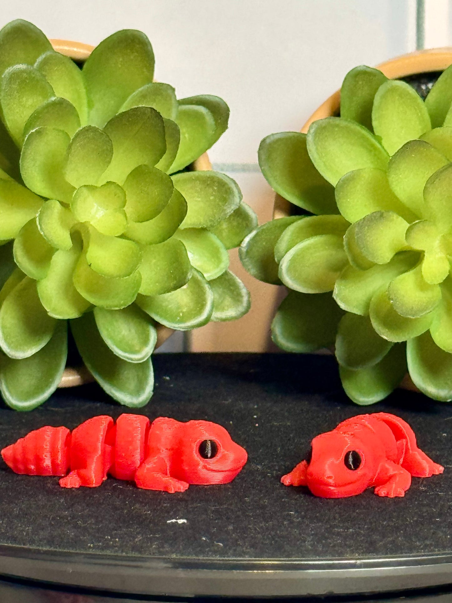Gecko (Red) • Mini 3D Printed Articulated Animal • Flexi Animals