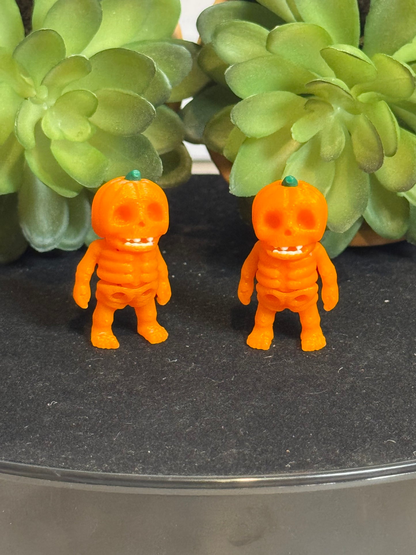 Pumpkin Skeleton • Mini 3D Printed Articulated Animal • Flexi Animals