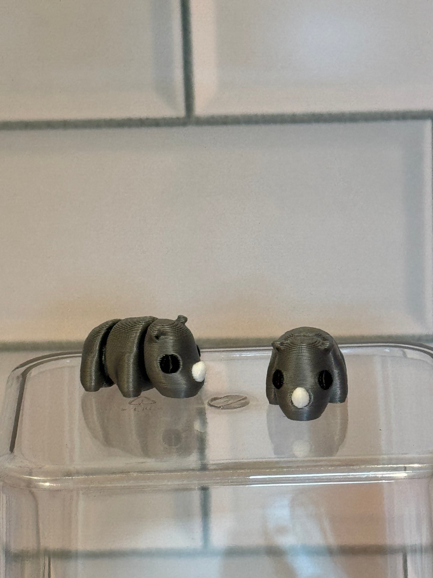 Rhinoceros • Mini 3D Printed Articulated Animal • Flexi Animals