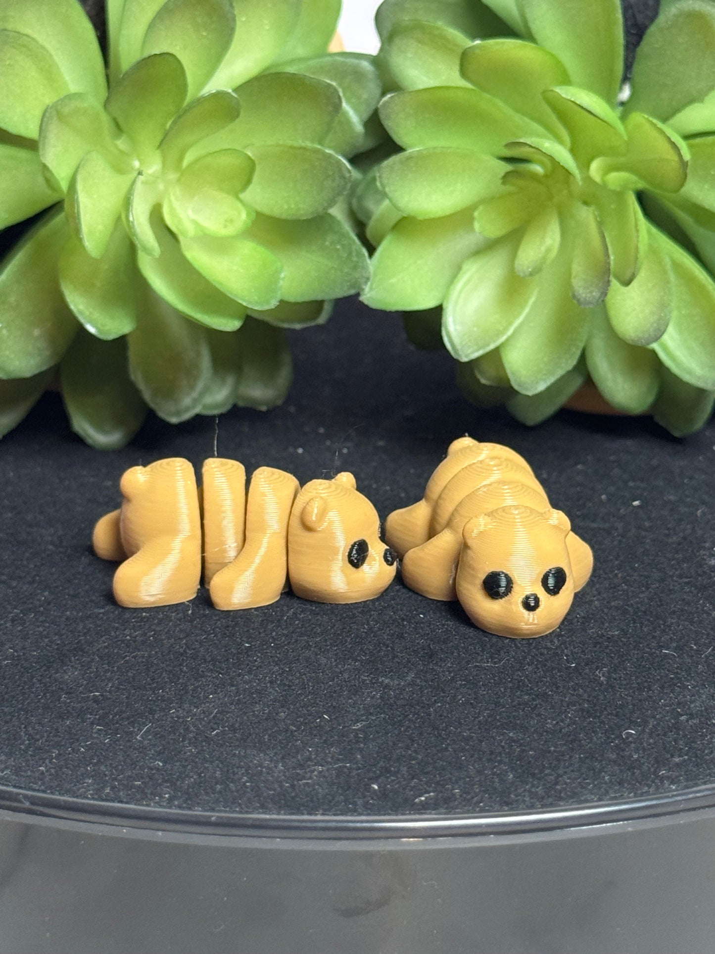 Bear (Light Brown) • Mini 3D Printed Articulated Animal • Flexi Animals