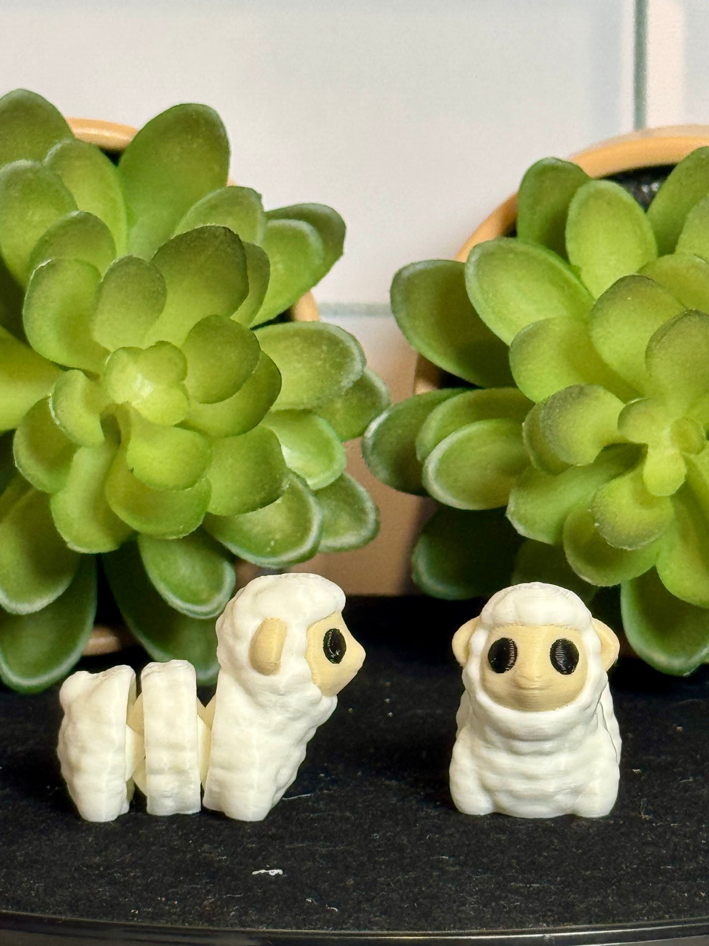 Sheep (White) • Mini 3D Printed Articulated Animal • Flexi Animals