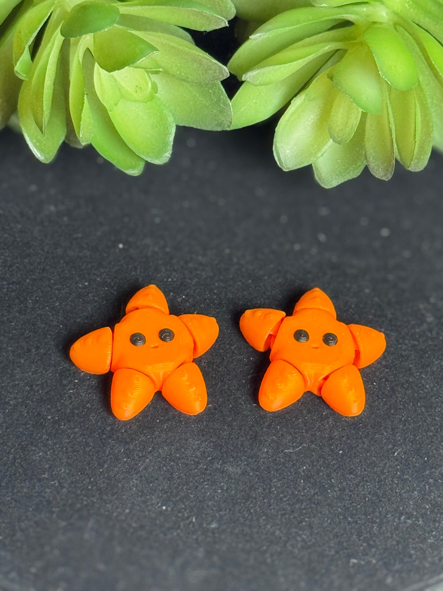 Starfish (Orange) • Mini 3D Printed Articulated Animal • Flexi Animals