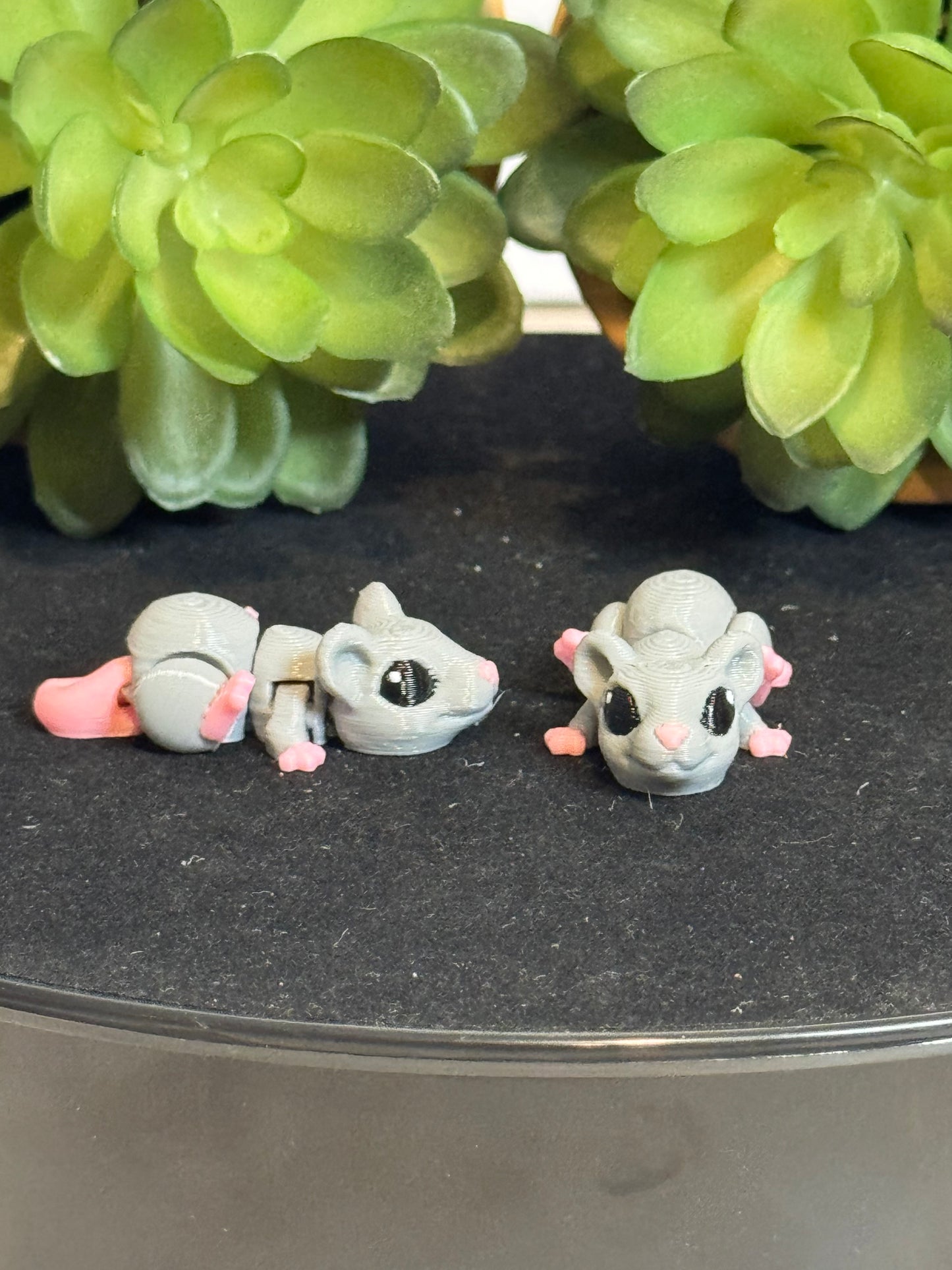 Rat (Grey) • Mini 3D Printed Articulated Animal • Flexi Animals • Halloween