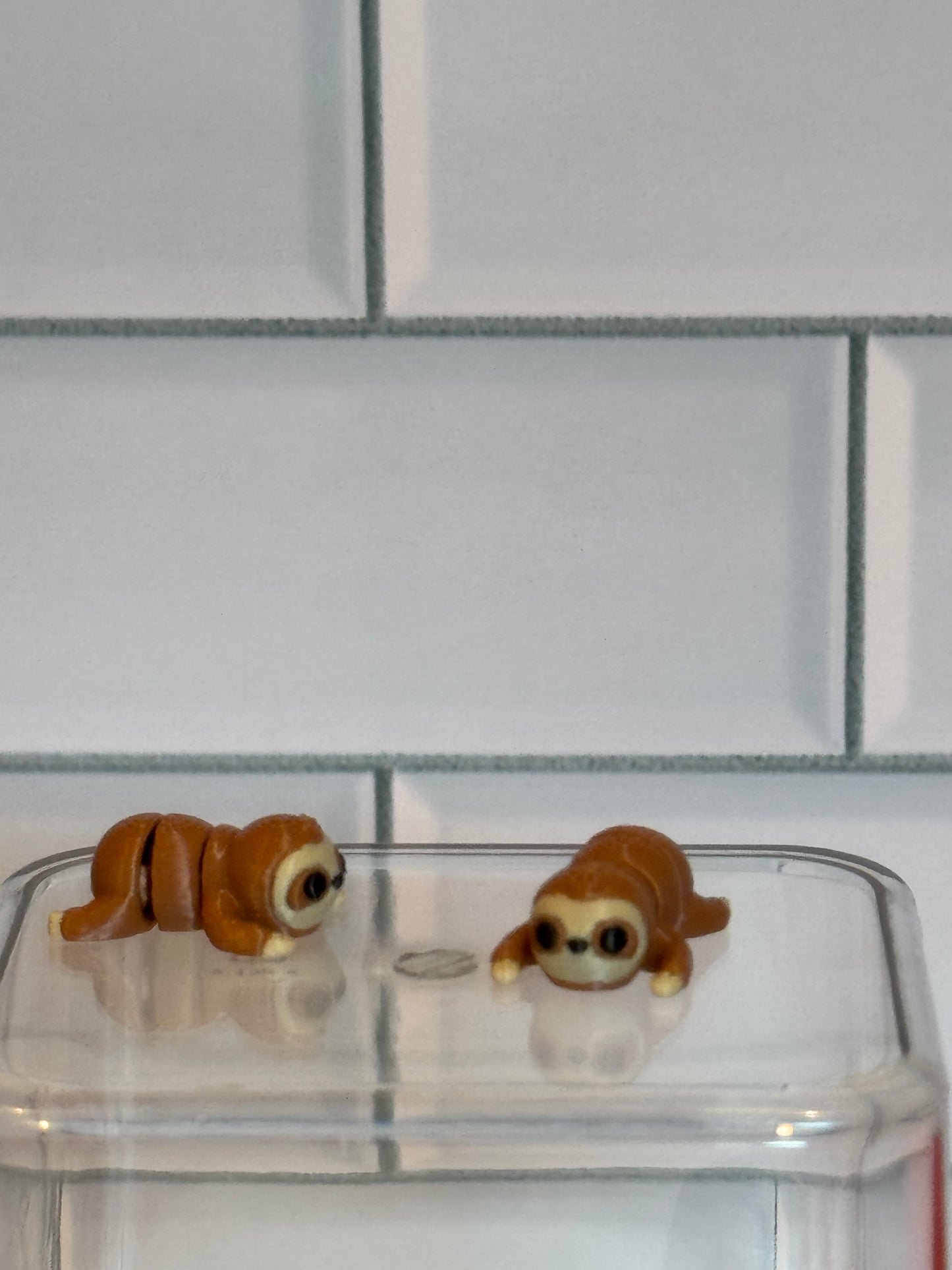 Sloth • Mini 3D Printed Articulated Animal • Flexi Animals