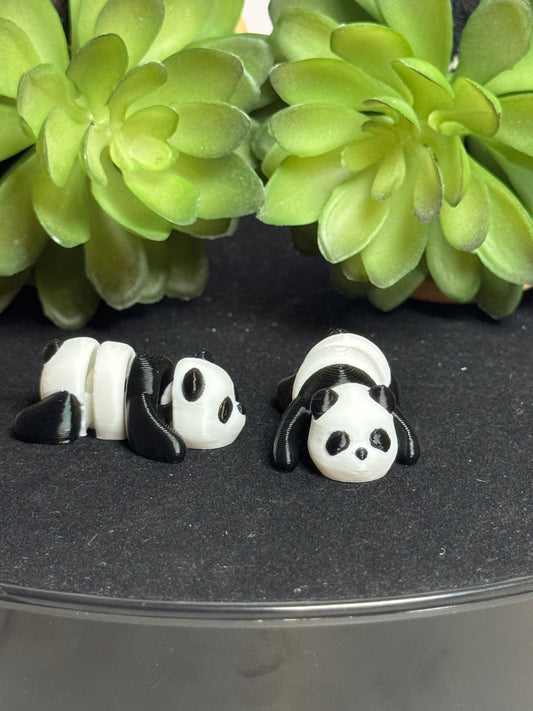 Panda Bear • Mini 3D Printed Articulated Animal • Flexi Animals