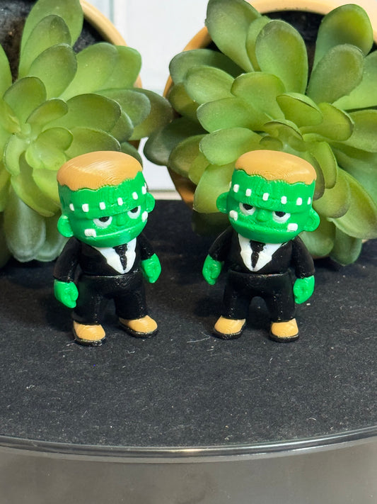 Frankenstein • Mini 3D Printed Articulated Animal • Flexi Animals • Halloween