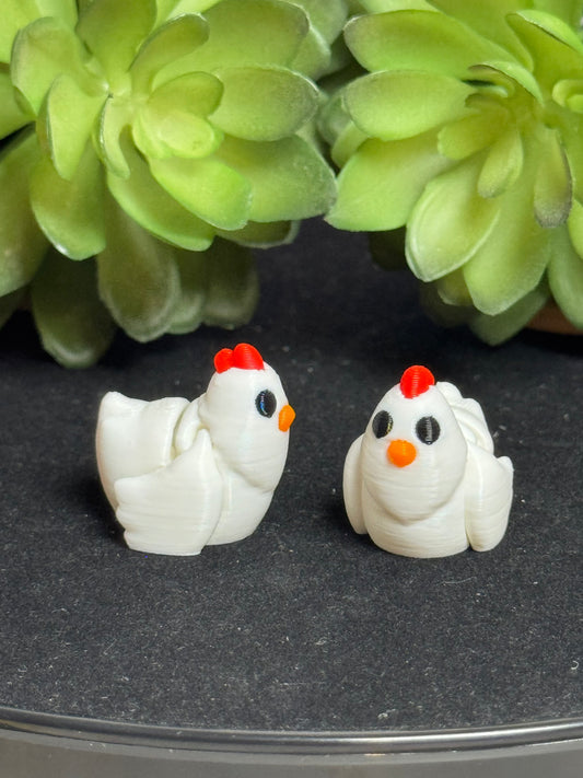 Chicken • Mini 3D Printed Articulated Animal • Flexi Animals