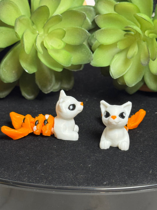 Cat Mermaid • PurrMaid • Mini 3D Printed Articulated Animal • Flexi Animals