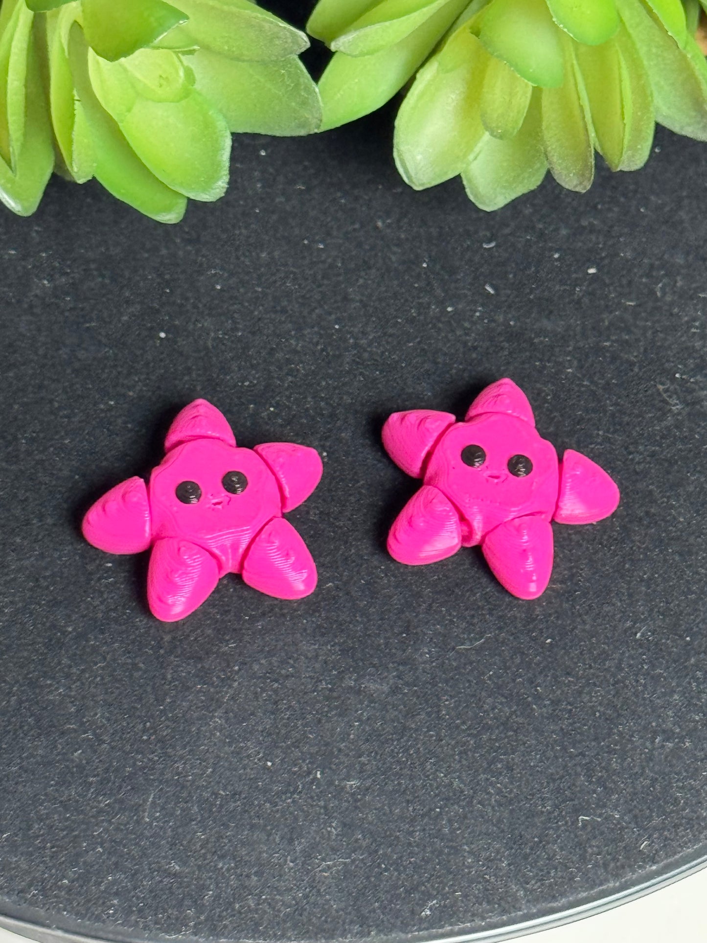 Starfish (Hot Pink) • Mini 3D Printed Articulated Animal • Flexi Animals