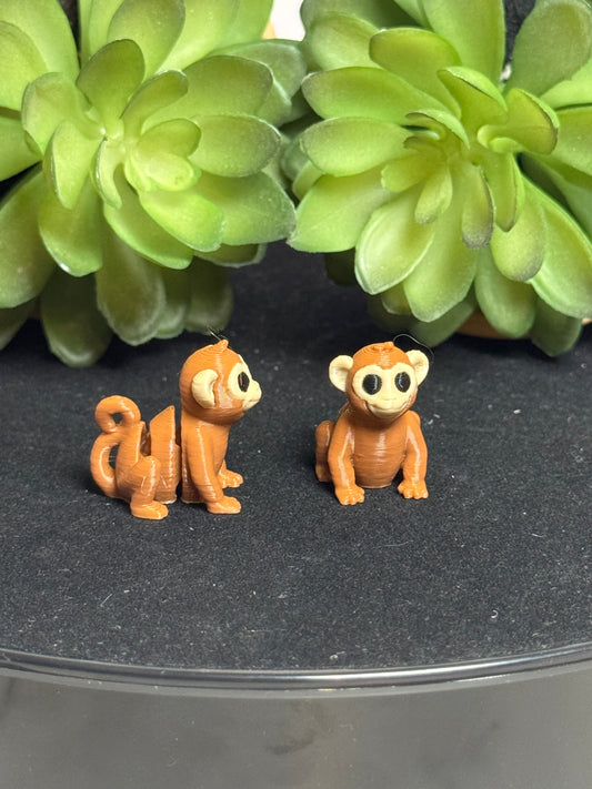 Monkey • Mini 3D Printed Articulated Animal • Flexi Animals