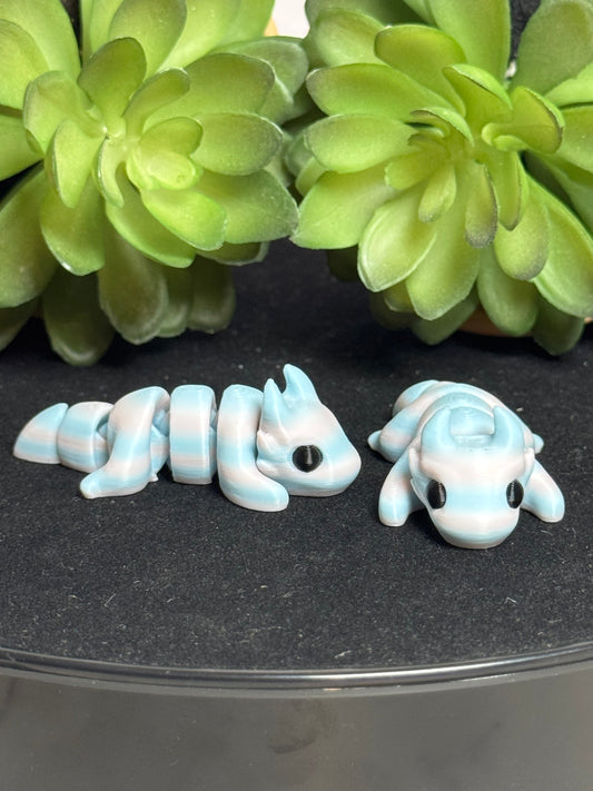 Dragon (Cotton Candy) • Mini 3D Printed Articulated Animal • Flexi Animals