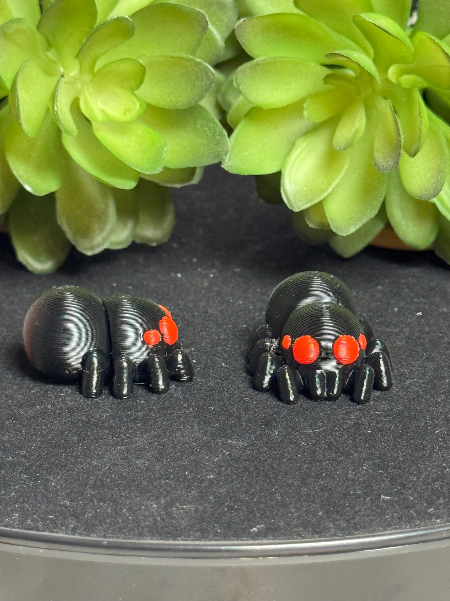 Spider (Black) • Mini 3D Printed Articulated Animal • Flexi Animals