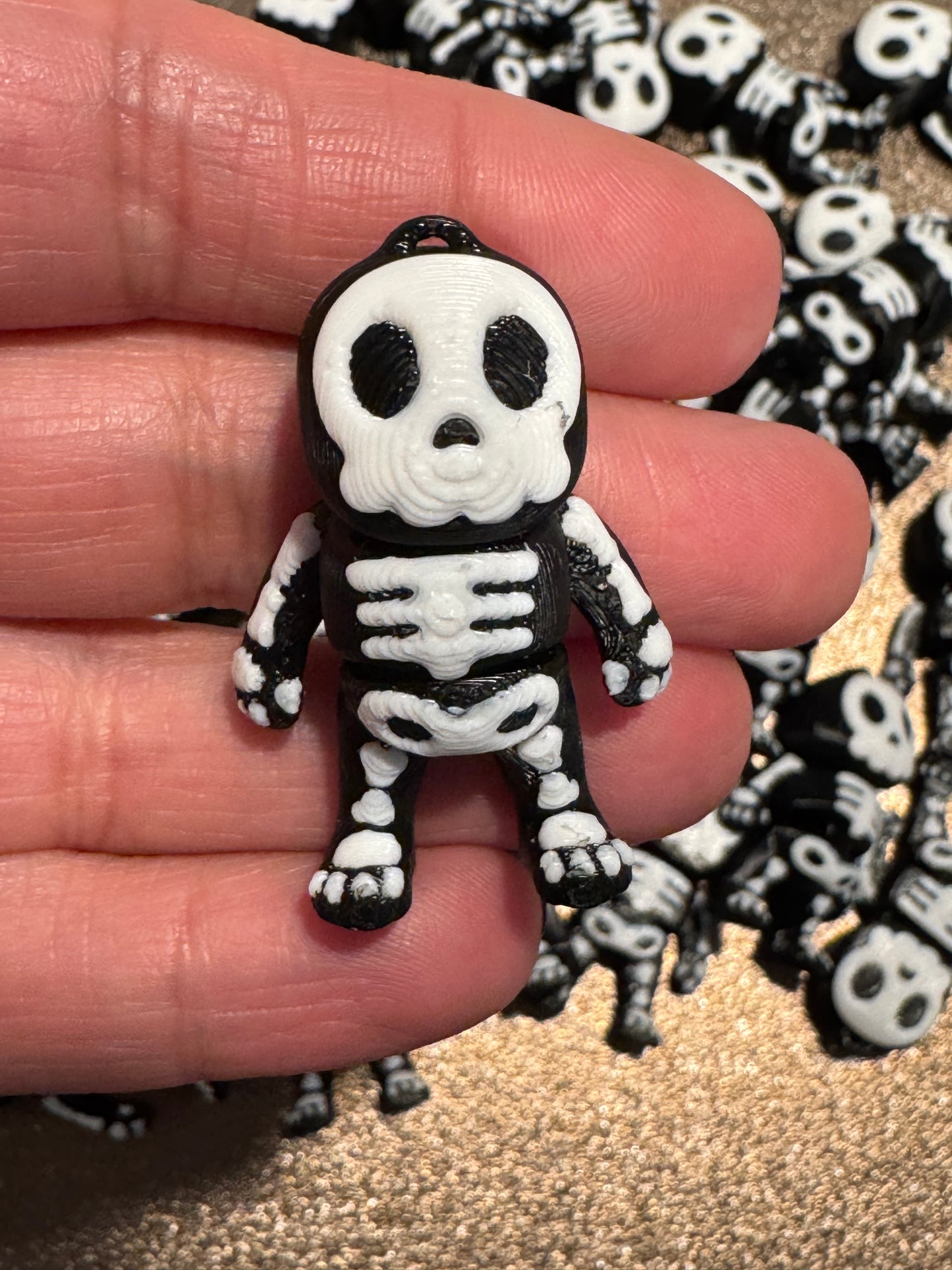 Limited Bundles • 36 Skeleton Men with too small Keychain hole • 3D Printed Articulated Animal • Flexi Animals • FREE SHIPPING