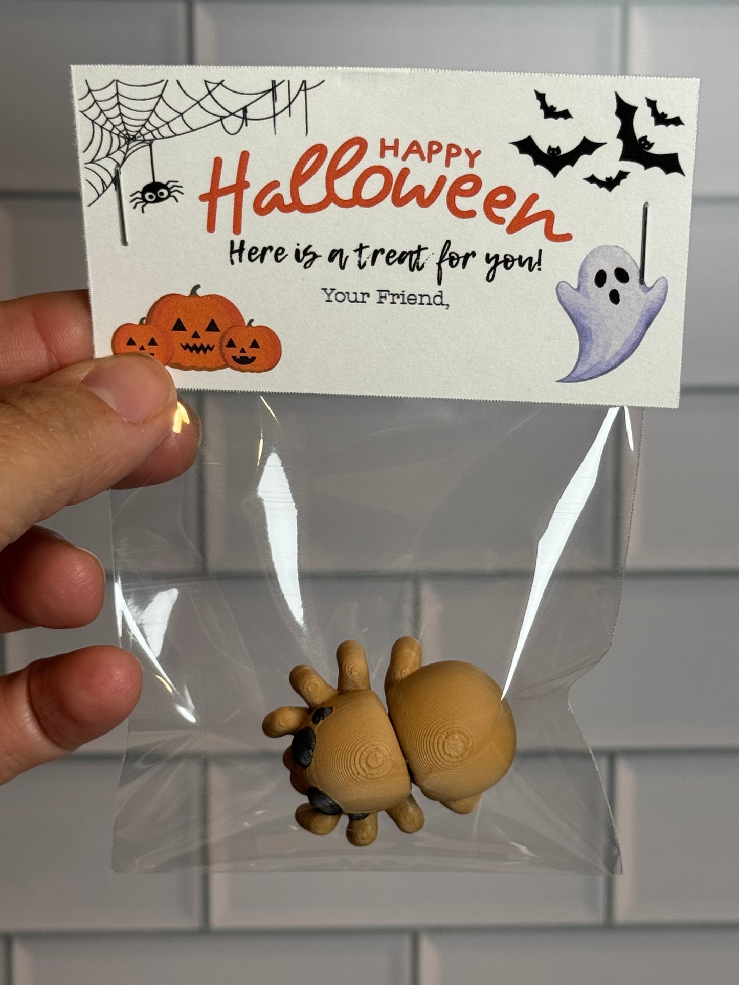 Halloween • Classroom Favors • Party Favors • Mini 3D Printed Articulated Animals • Flexi Animals