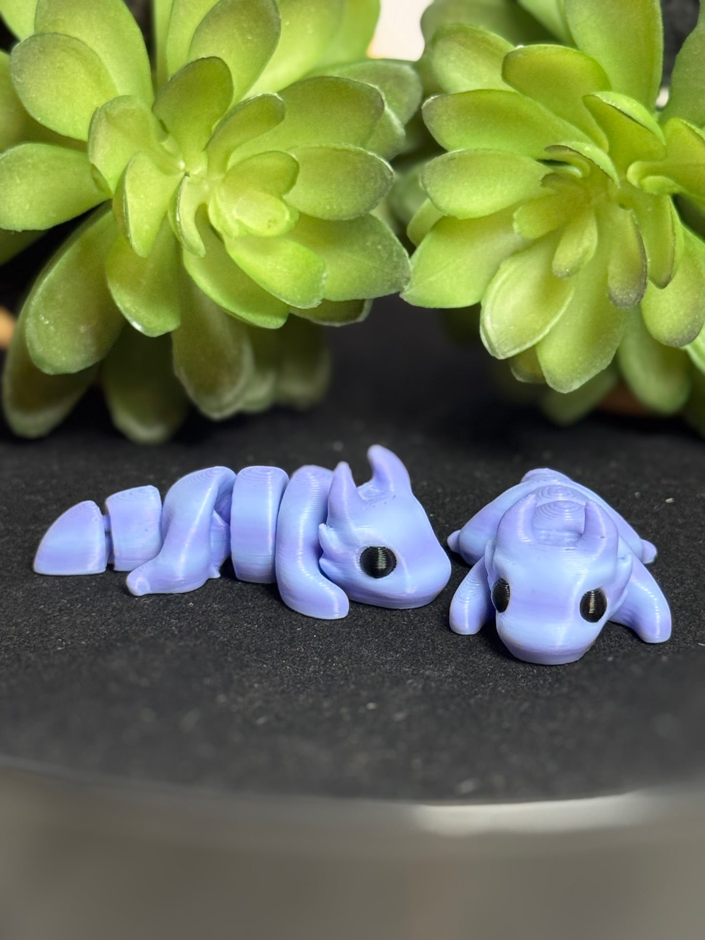 Dragon (Blueberry Bubblegum) • Mini 3D Printed Articulated Animal • Flexi Animals