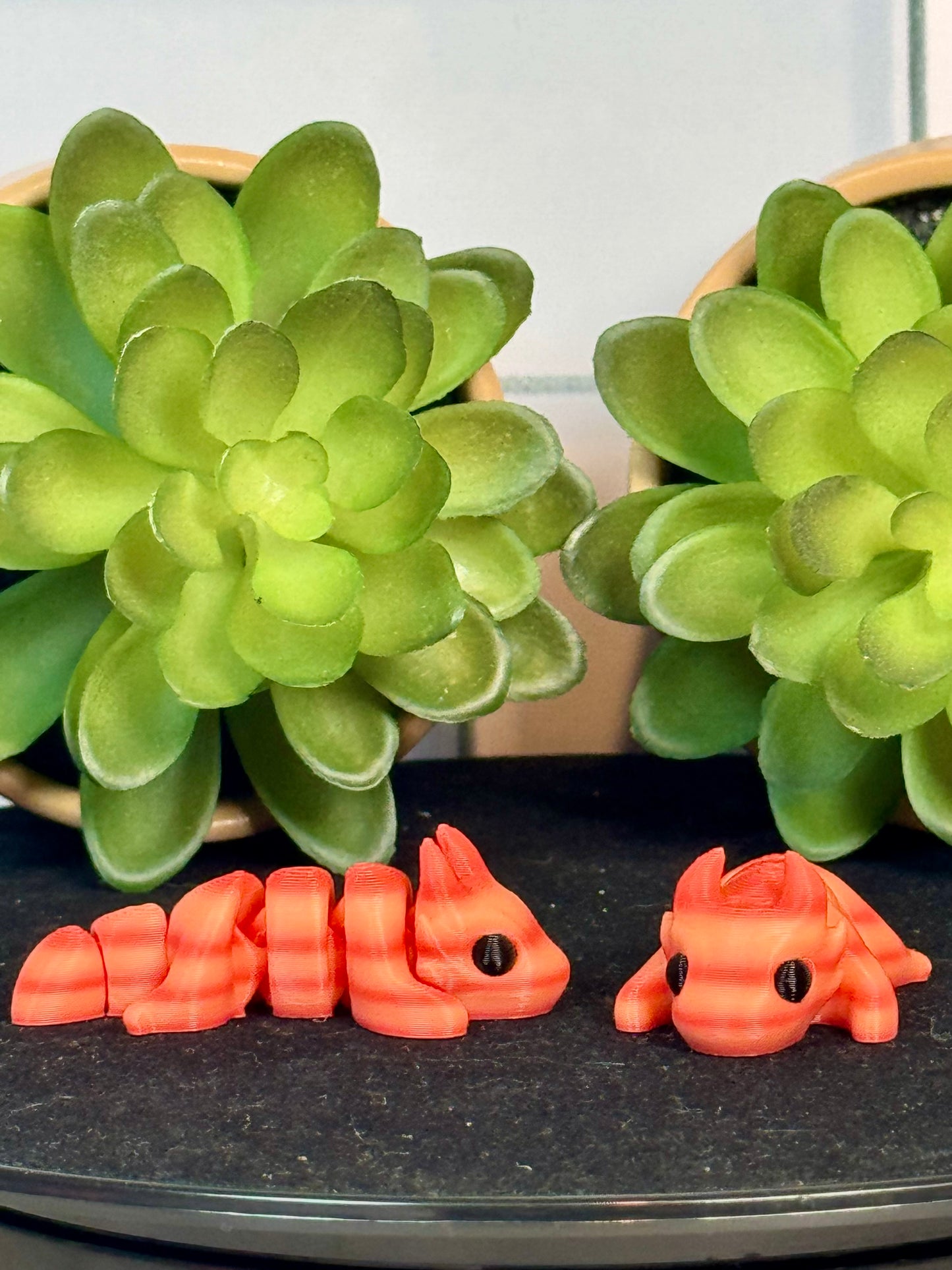 Dragon (Pink Citrus) • Mini 3D Printed Articulated Animal • Flexi Animals