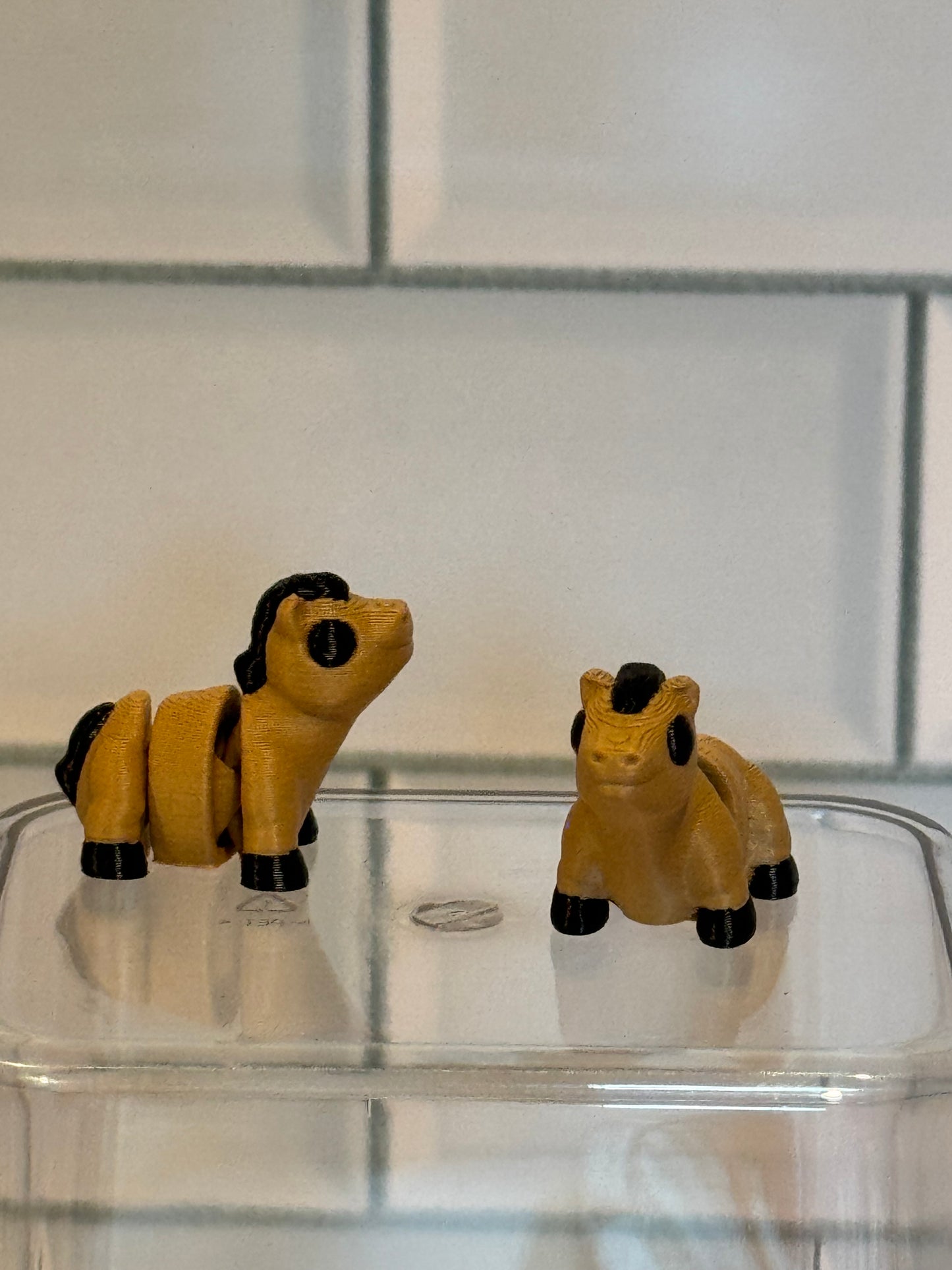 Horse (Brown) • Mini 3D Printed Articulated Animal • Flexi Animals