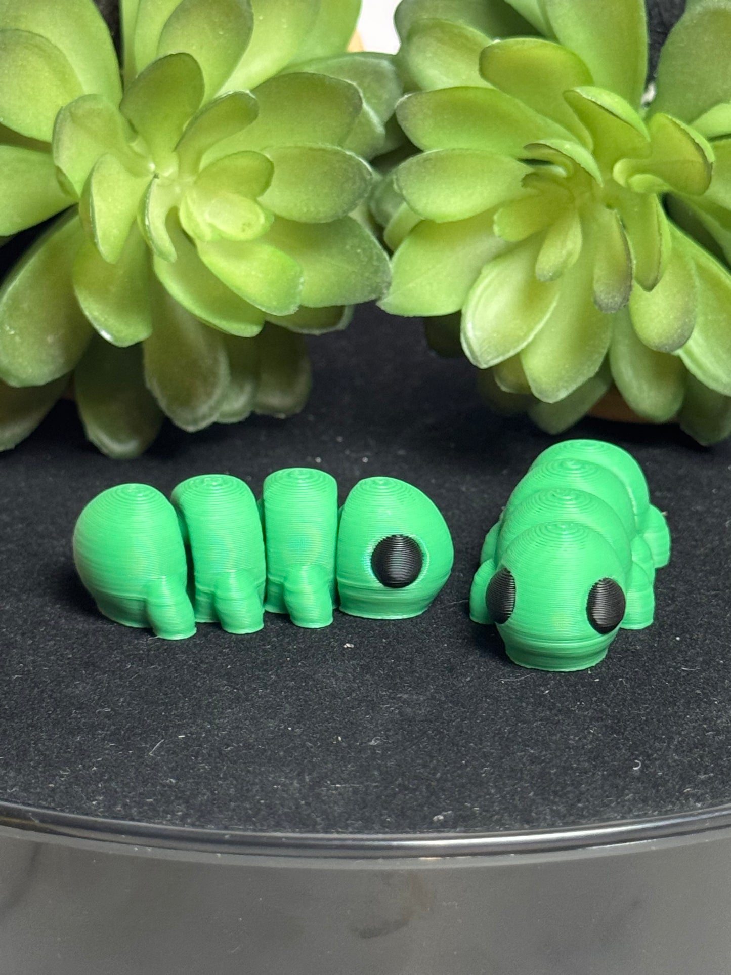Caterpillar (Green) • Mini 3D Printed Articulated Animal • Flexi Animals