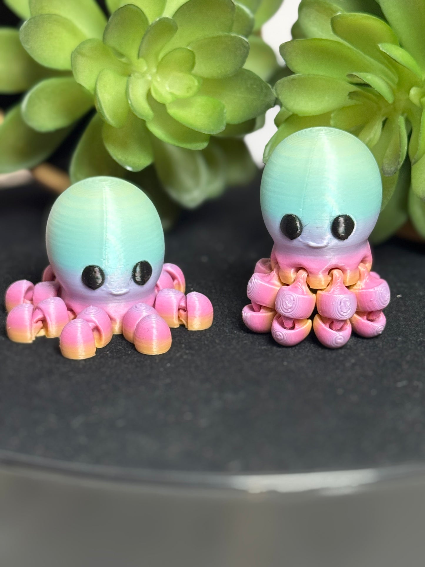 Octopus (Rainbow) • Mini 3D Printed Articulated Animal • Flexi Animals