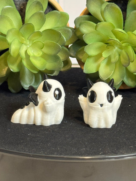 Ghost • Mini 3D Printed Articulated Animal • Flexi Animals • Halloween