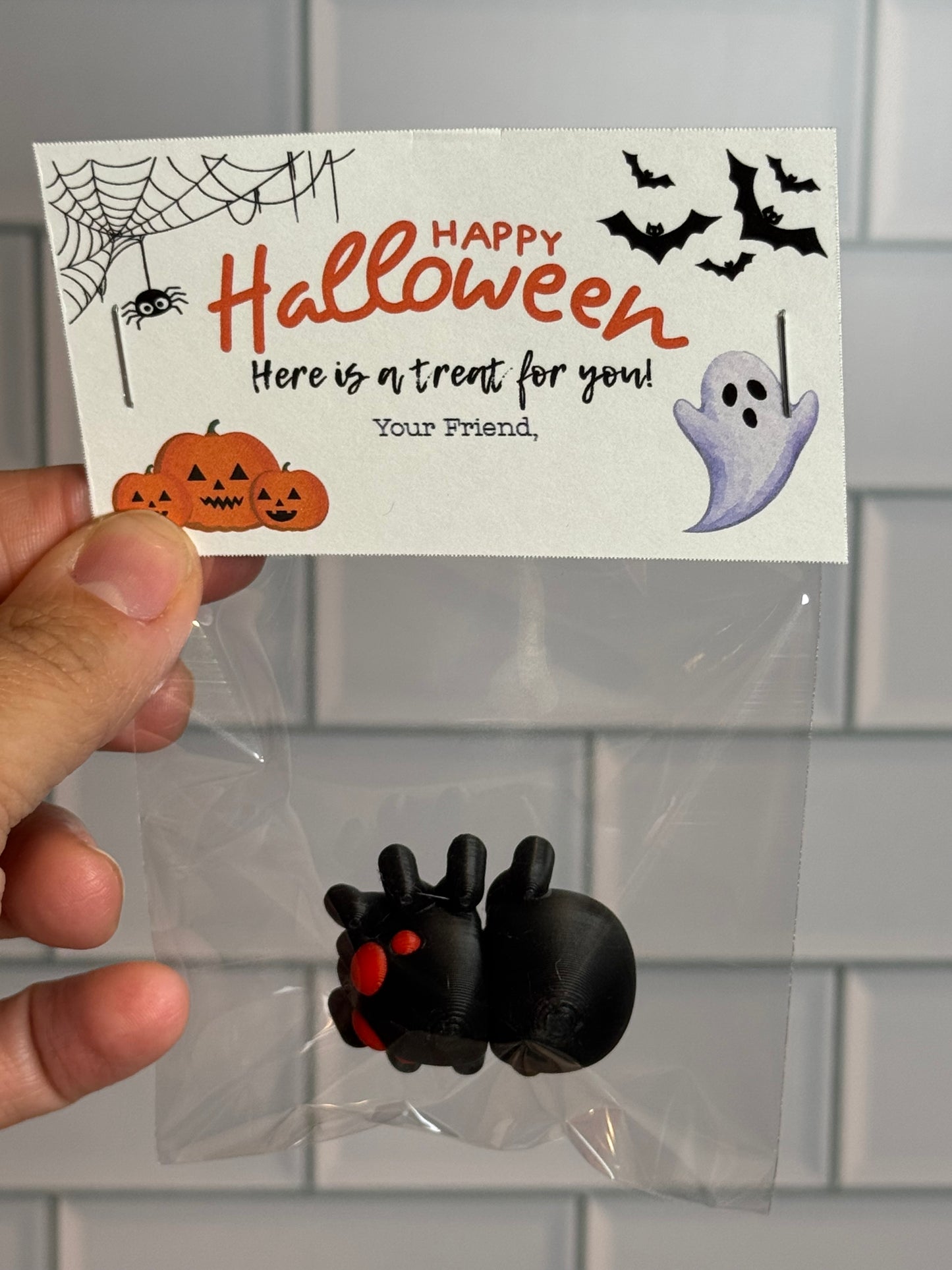 Halloween • Classroom Favors • Party Favors • Mini 3D Printed Articulated Animals • Flexi Animals