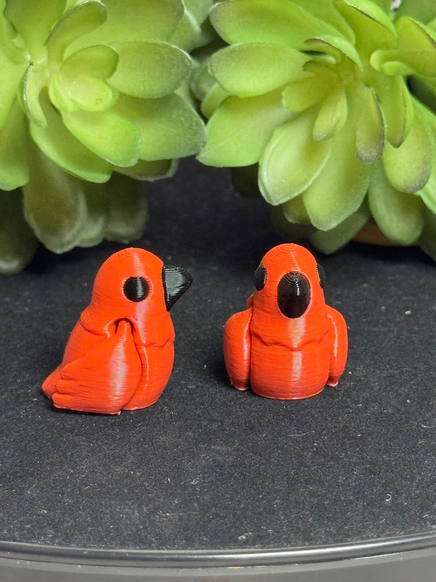 Bird (Red) • Mini 3D Printed Articulated Animal • Flexi Animals