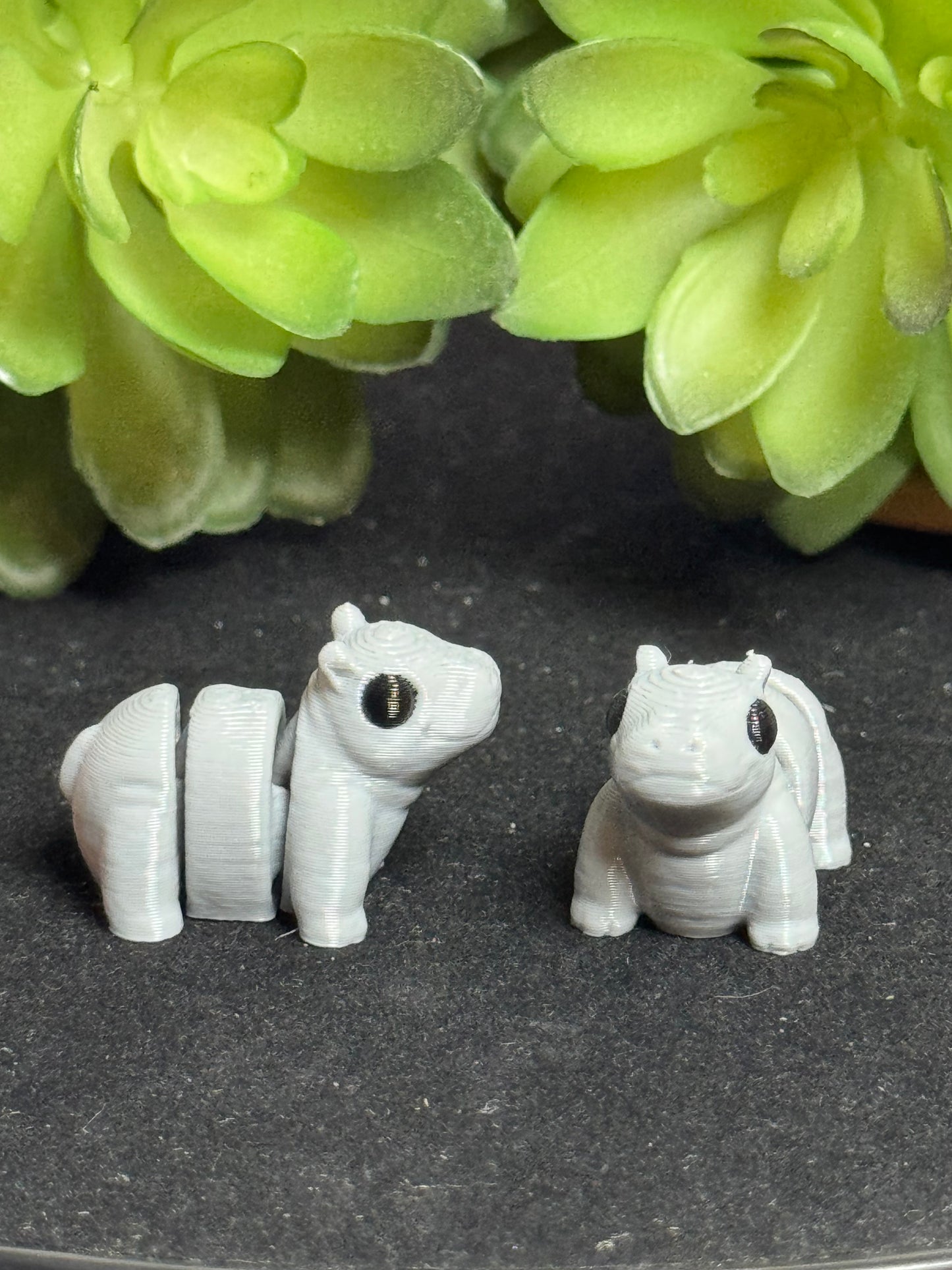 Hippopotamus • Hippo • Mini 3D Printed Articulated Animal • Flexi Animals